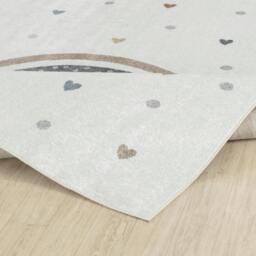 Rackhams Lillian-Kids Beige Orange Blue Green Washable Rug for Children's Rooms - 160cm_diameter - thumbnail 5