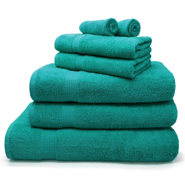 Rackhams Luxury Egyptian Cotton Towels 550gsm Jade - Jade - Hand towel