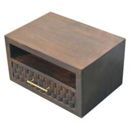 Rackhams Solid Wood Arno Wall-Mounted Nightstand - thumbnail 5