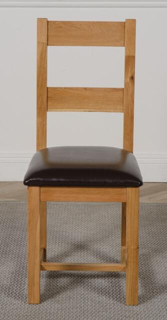 Rackhams Lincoln Solid Oak Dining Chair - Brown - 1 - image 1