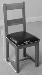 Rackhams Lincoln Solid Oak Dining Chair - Brown - 1 - thumbnail 5