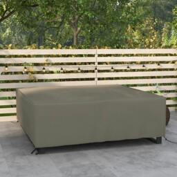 Rackhams Large Square Patio Garden Furniture Set Cover 600D Oxford Waterproof, 230 x 230 x 70cm, Grey - thumbnail 2