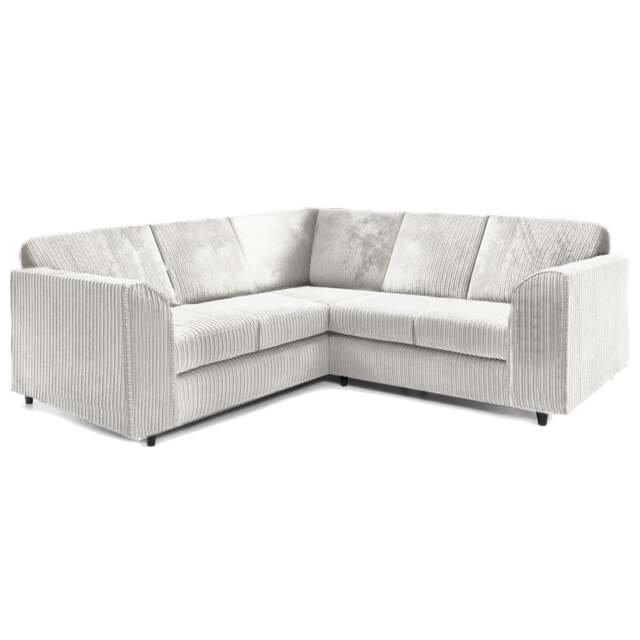 Rackhams Ferguson Full Jumbo Cord 5 Seater 2 Corner 2 Sofa Full Back - Silver - image 1