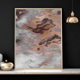 Rackhams Contemporary Wall Art Decor - set of 3 framed wall art prints - 20 x 30 in / 50 x 76 cm - Satin Photo paper 280 gsm - Black Frame - thumbnail 6