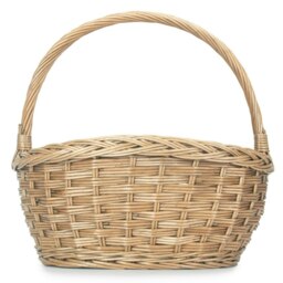 Rackhams Oval Wicker Braid Border Shopping Basket - thumbnail 3