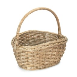 Rackhams Oval Wicker Braid Border Shopping Basket - thumbnail 2