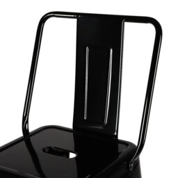 Rackhams Set of 4 Metal Bar Stool Industrial Style High Chair - thumbnail 4