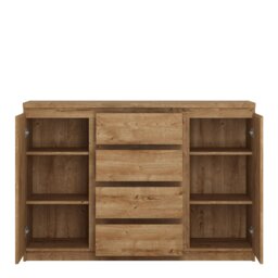 Rackhams Fribo 2 door 4 drawer  sideboard in Oak - Oak - 135.4 - 1 - thumbnail 2