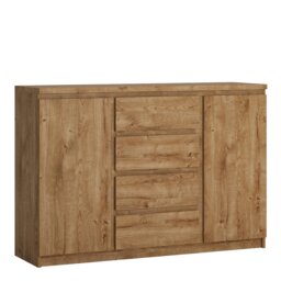 Rackhams Fribo 2 door 4 drawer  sideboard in Oak - Oak - 135.4 - 1