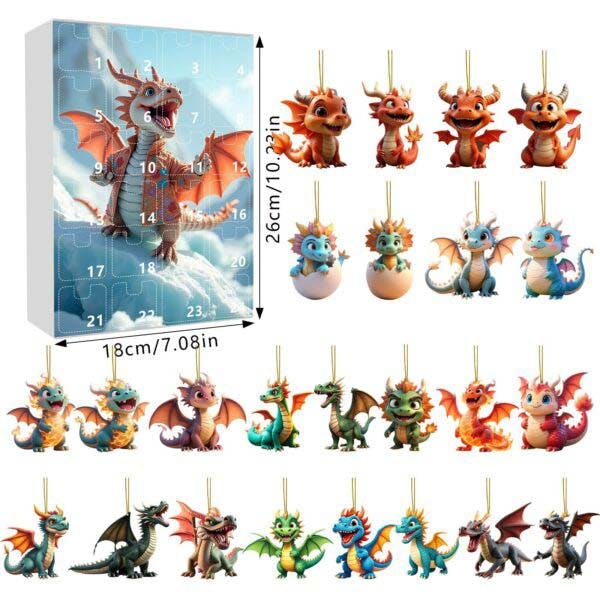 Rackhams Dragon Baby Pendant Christmas Advent Calendar - Style 2 - image 1
