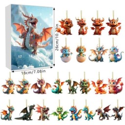 Rackhams Dragon Baby Pendant Christmas Advent Calendar - Style 2