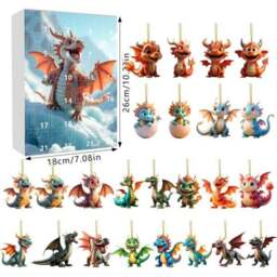 Rackhams Dragon Baby Pendant Christmas Advent Calendar - Style 2 - thumbnail 3