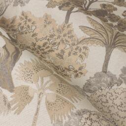 Rackhams Woodlands Jacquard Floral Eyelet Curtains - Natural - 229cm x 183cm - Natural - 100% Polyester - thumbnail 3