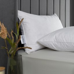 Rackhams Feather & Down Medium Support Pillow - 1 Pack - thumbnail 2