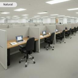 Rackhams Staved Oak Office Desk - 190 - 45 - thumbnail 5