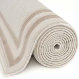 Rackhams Carmel Cream-Beige Bordered Rug - 6060 - 80X300 cm - thumbnail 6