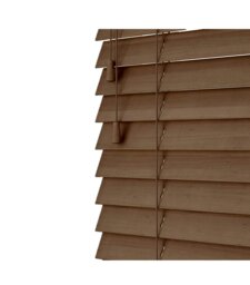 Rackhams Chestnut Oak Wooden Venetian Blinds With Strings (130cm drop) - 195cm - thumbnail 2