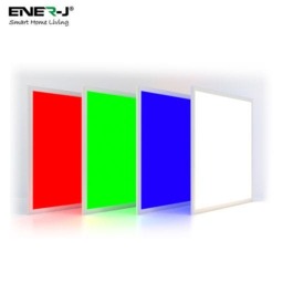 Rackhams Smart RGB+CCT LED Ceiling Panel Light 600  x 600mm, 40W Backlit Panel, App, Remote & Voice Control - thumbnail 4