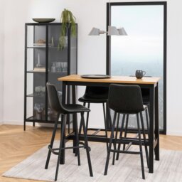Rackhams Newcastle Tall 2 Door Display Cabinet in Matt Black - 1 - Full Assembly Required - Black - thumbnail 6