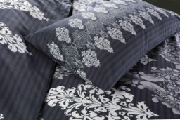 Rackhams Tanya Traditional Duvet Cover Set - Black - Double - thumbnail 2