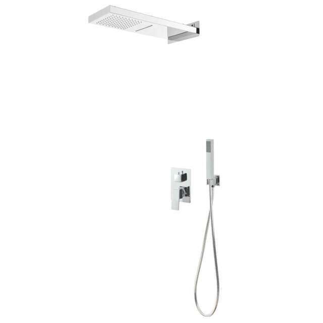 Rackhams Shower System Stainless Steel 201 Silver