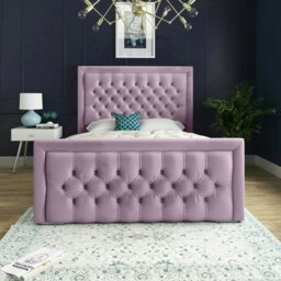 Rackhams Kingston Bed - Double - 4ft6 - Pink - thumbnail 2