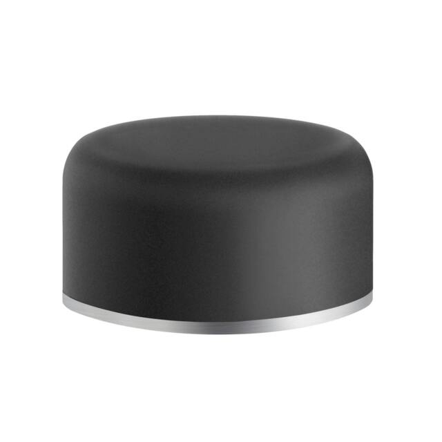 Rackhams Black Rubber Door Stop for Floor, Self Adhesive, Diameter 50 mm - image 1
