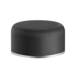 Rackhams Black Rubber Door Stop for Floor, Self Adhesive, Diameter 50 mm