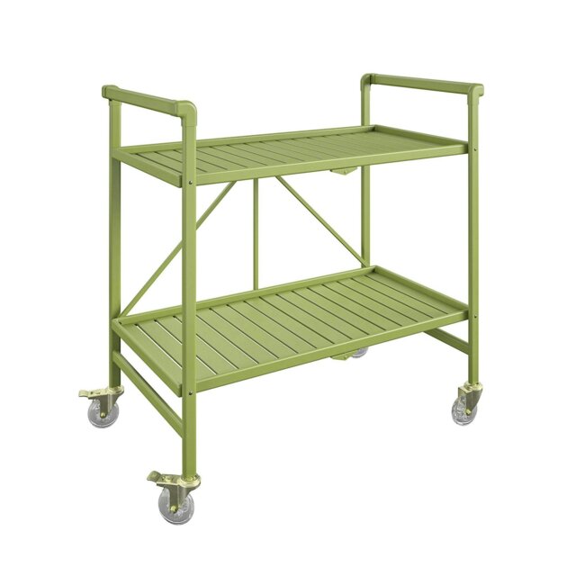 Rackhams Cleo Folding Serving Cart InOut Kiwi Green - image 1