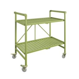 Rackhams Cleo Folding Serving Cart InOut Kiwi Green - thumbnail 1