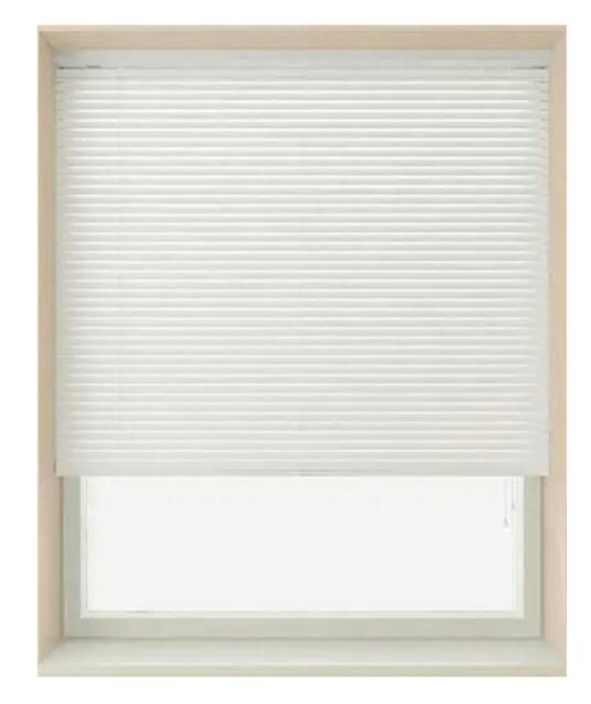 Rackhams White 25mm Slat PVC Venetian Blind (152cm Drop) - 90cm - image 1