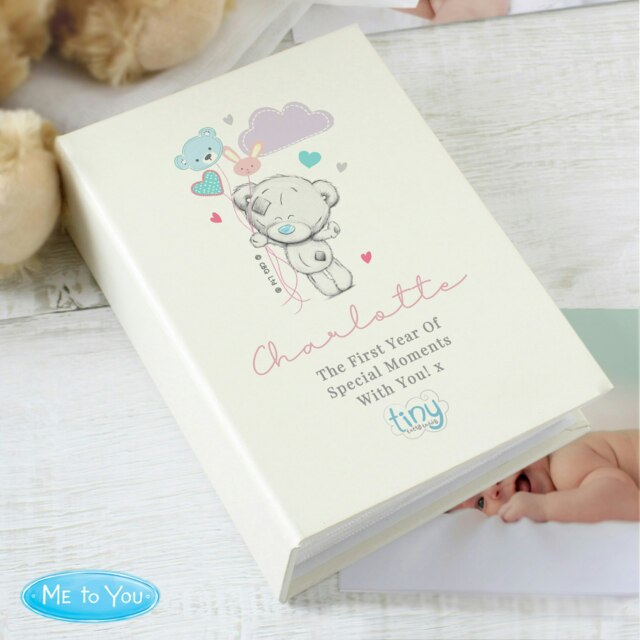 Rackhams Personalised Tiny Tatty Teddy Pink 6x4 Photo Album with Sleeves - image 1