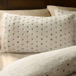 Rackhams Cosy Spot Fleece Duvet Cover Set Cream - Double - Cream - thumbnail 2