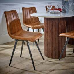 Rackhams Miel Mango Wood Dining Table 170Cm With Marble Top - Wood - 170x85x76 CM (LxDxH) - Dining Table - thumbnail 4