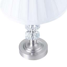 Rackhams Contemporary Satin Nickel Power Saving and Eco Friendly LED Touch Table Lamp - thumbnail 3