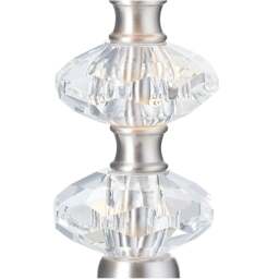 Rackhams Contemporary Satin Nickel Power Saving and Eco Friendly LED Touch Table Lamp - thumbnail 4