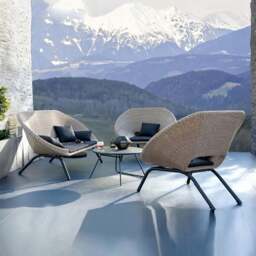 Rackhams Bonsallo Rattan Armchair, Outdoor Furniture - Coffee Table - thumbnail 1