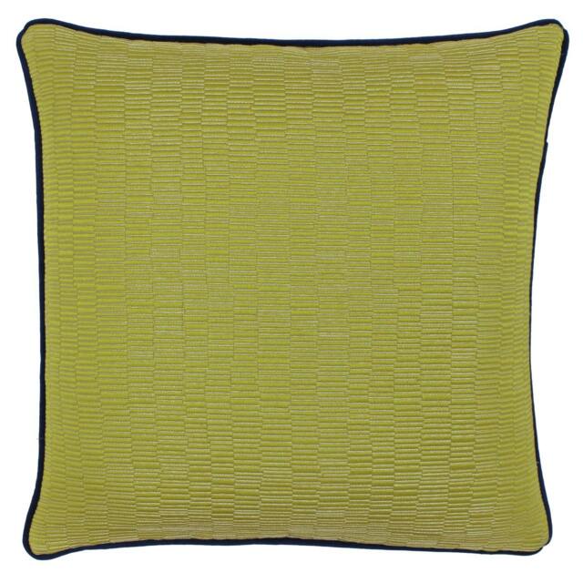 Rackhams Riva Paoletti Putney Cushion Cover - Citrine/Navy - 45x45cm - Citrine/Navy - 100% Polyester