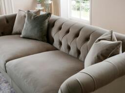 Rackhams Soho Medium Sofa - Velvet Putty - thumbnail 5