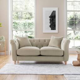 Rackhams Soho Medium Sofa - Velvet Putty - thumbnail 1