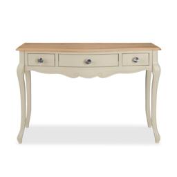 Rackhams Juliette French Dressing Table with Drawers and Crystal Handles - Champagne, Cream - thumbnail 6