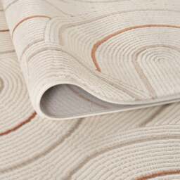 Rackhams Carmel Cream-Terra Geometric Rug - 6070 - 120X170 cm - thumbnail 3