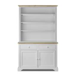 Rackhams Florence Display Cabinet with Height Adjustable Shelves and Cupboard - Sage Green - thumbnail 4