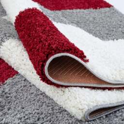 Rackhams Myshaggy Geometric Red Rug - 160X230 cm - thumbnail 3