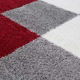 Rackhams Myshaggy Geometric Red Rug - 160X230 cm - thumbnail 2