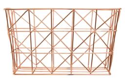 Rackhams Vertex Copper Finish Zigzag Wire Basket
