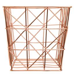 Rackhams Vertex Copper Finish Zigzag Wire Basket - thumbnail 2