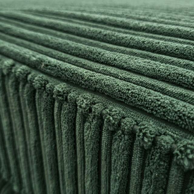 Rackhams Bishop U-Shaped Jumbo Cord Sofa - Scatter Back - Green - image 1