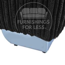Rackhams Bishop U-Shaped Jumbo Cord Sofa - Scatter Back - Green - thumbnail 6