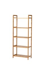 Rackhams 5 Tier Wood Audriel Bookcase - Brown - thumbnail 6